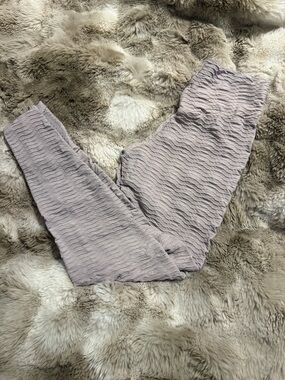Booty by Brabants Light Pink Textured Stretch Leggings - One Size Fits All